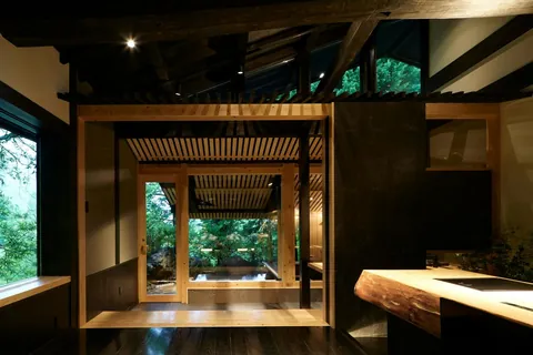 「碧の間」從房內看專屬露天